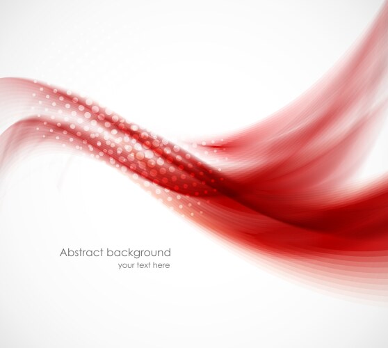 Abstract wavy red background Royalty Free Vector Image