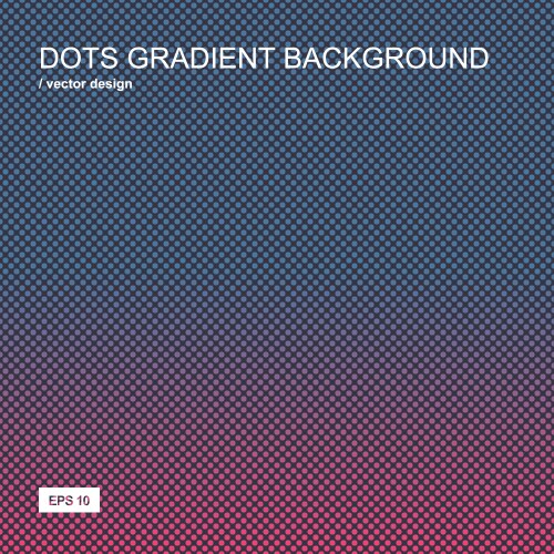 Color gradient halftone background dots texture vector image