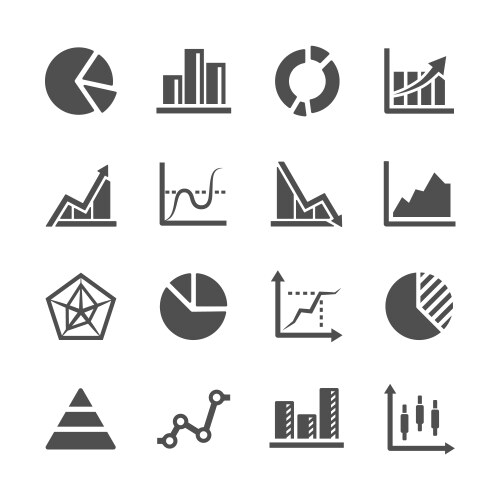 Business people and public line icon set Vector Image