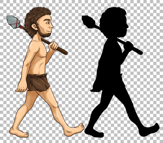 human evolution transparent background vector image