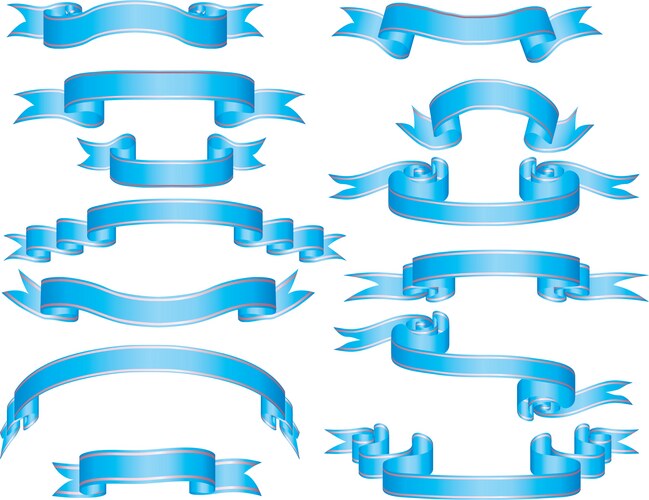 Ribbons Royalty Free Vector Image - VectorStock