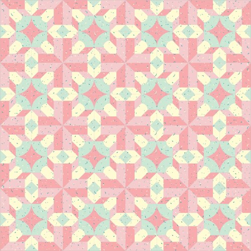 abstract pattern of yellow pink and light green vector