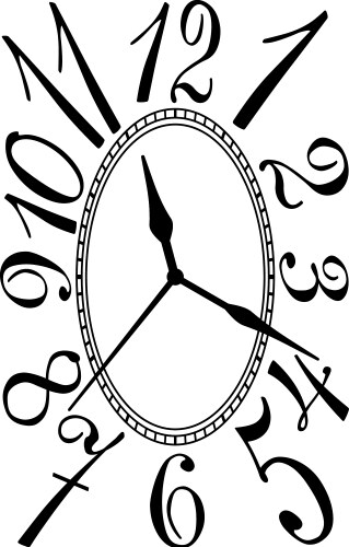3d realistic clock Royalty Free Vector Image - VectorStock