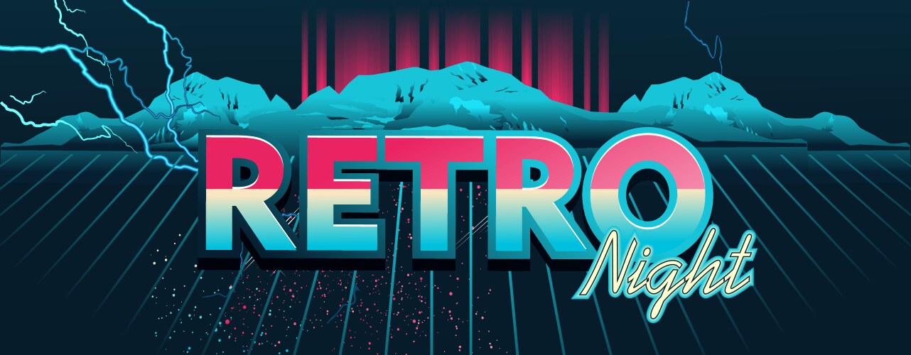Synthwave background retrowave backdrop wireframe Vector Image