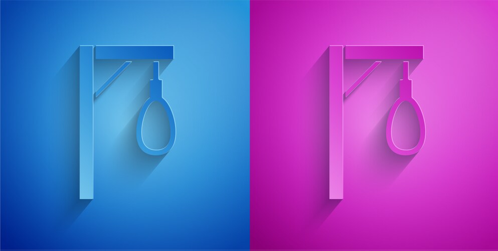 Gallows Rope Noose Icon Vector Image