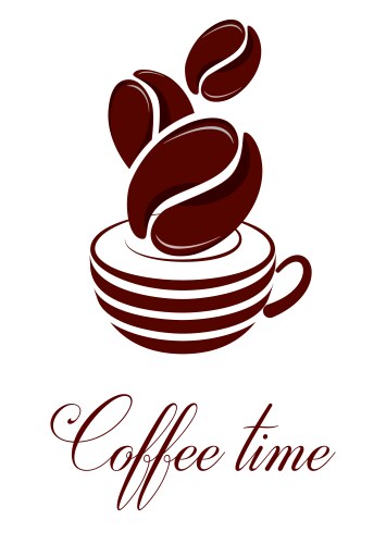 Time to drink coffee vector image