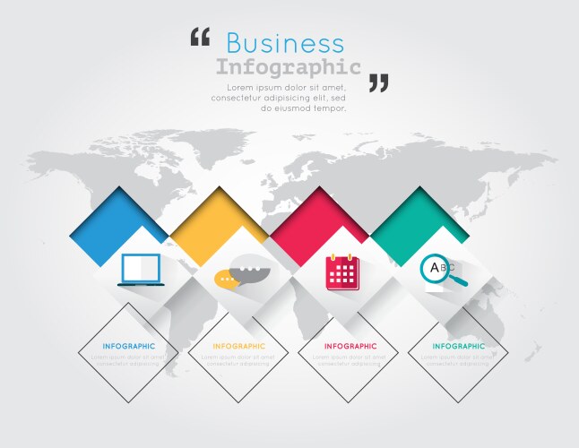 modern infographic for business concept vector