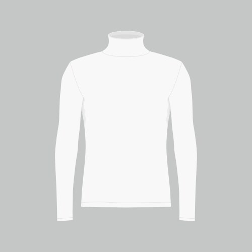 mens white long sleeve t-shirt vector