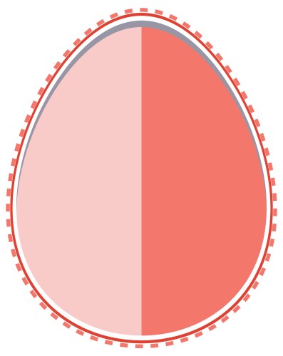 decorative paper egg vector image vector image