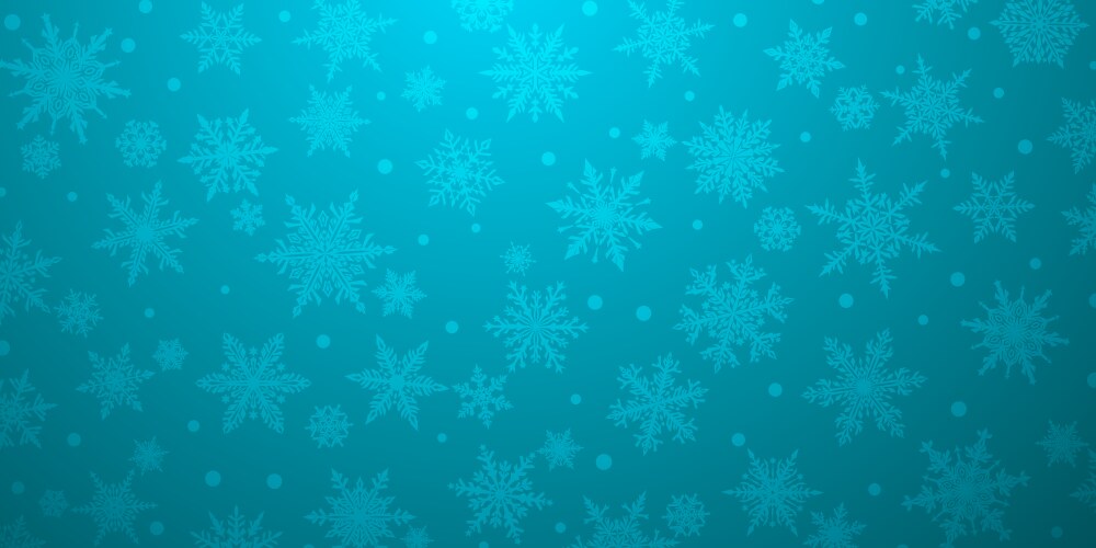 christmas background of snowflakes vector image