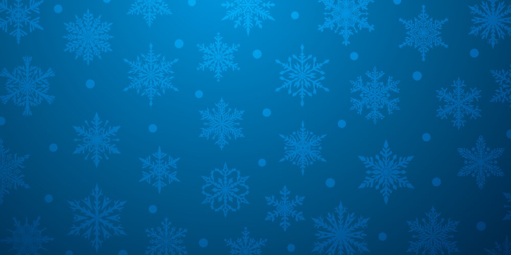 Christmas background of snowflakes vector image