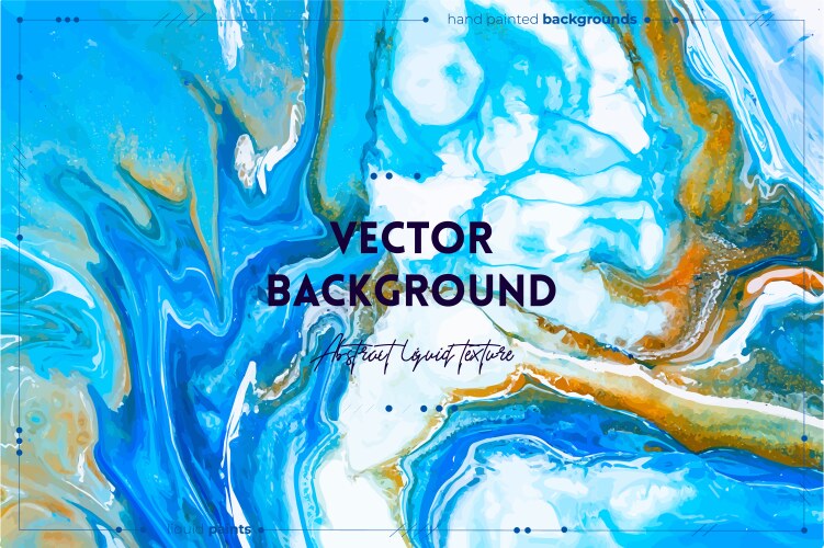 Abstract liquid poster fluid art texture Vector Image