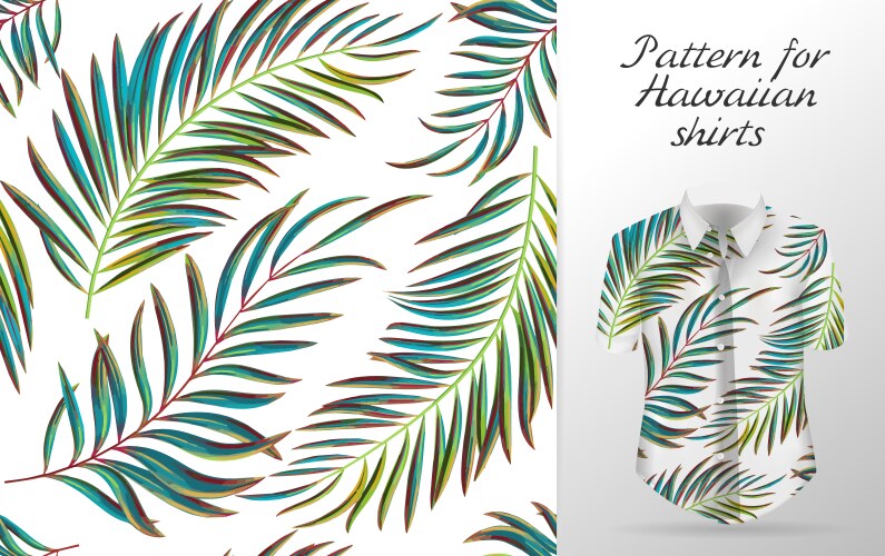 Hawaiian aloha shirt an icon in a flat style Vector Image