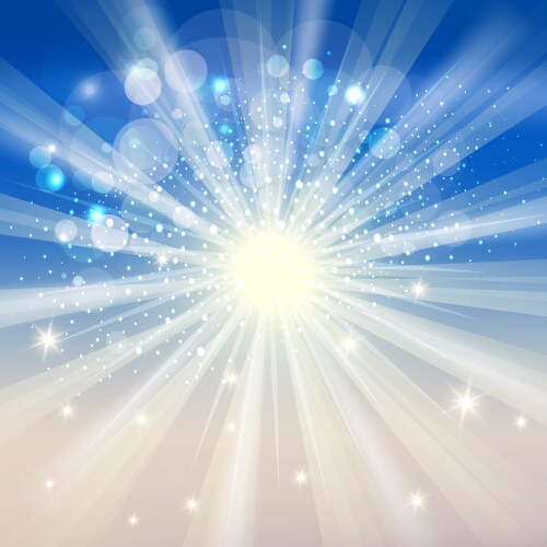 Sky with sunburst Royalty Free Vector Image - VectorStock