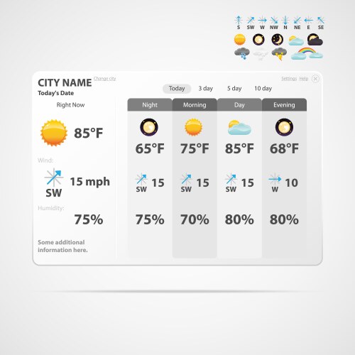 Html Forecast Visuals Forecast Vector Images (over 110,000)