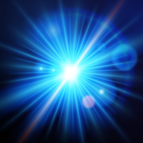 Blue star burst background Royalty Free Vector Image