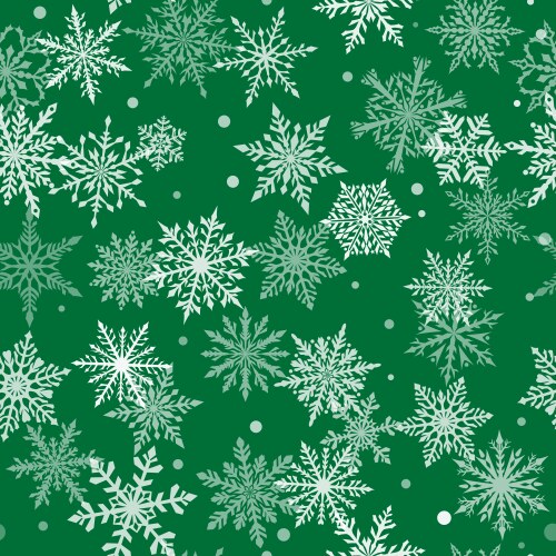 Christmas seamless pattern of snowflakes vector image