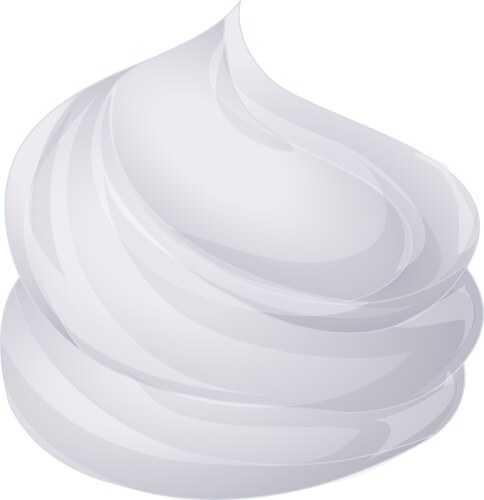 Cake meringue icon cartoon cream whip vector image