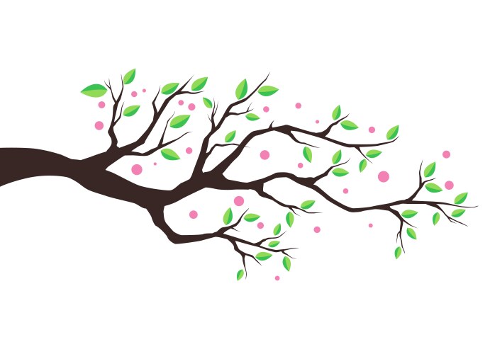 Green tree frame Royalty Free Vector Image - VectorStock