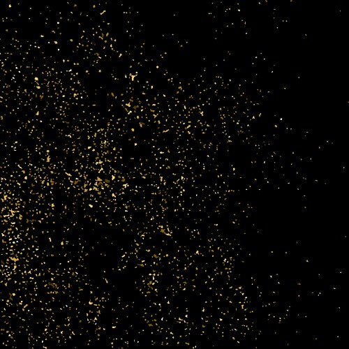 Gold glitter particles black background christmas Vector Image