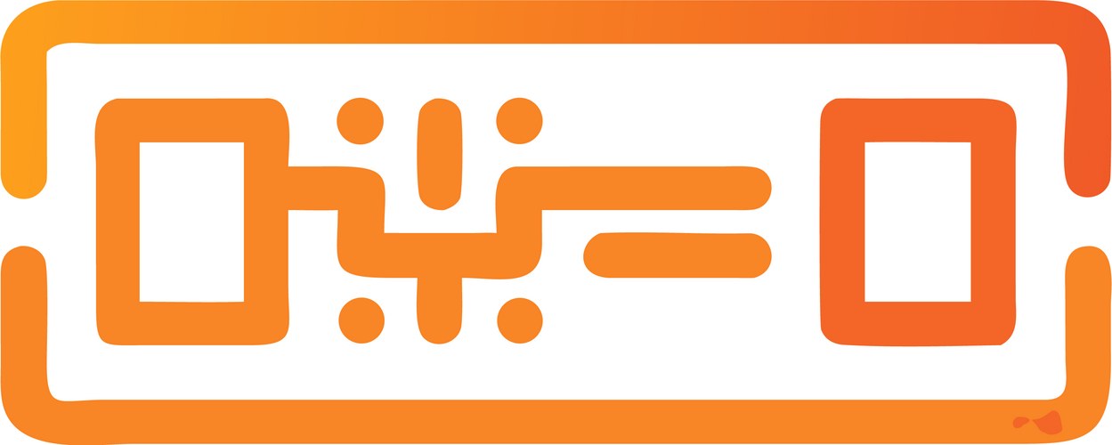 Abstract Digital Code Icon Vector Image