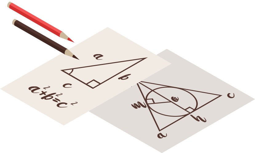 Class room isometric composition Royalty Free Vector Image