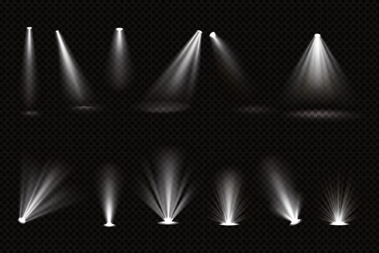Dance floor or stage lights Royalty Free Vector Image