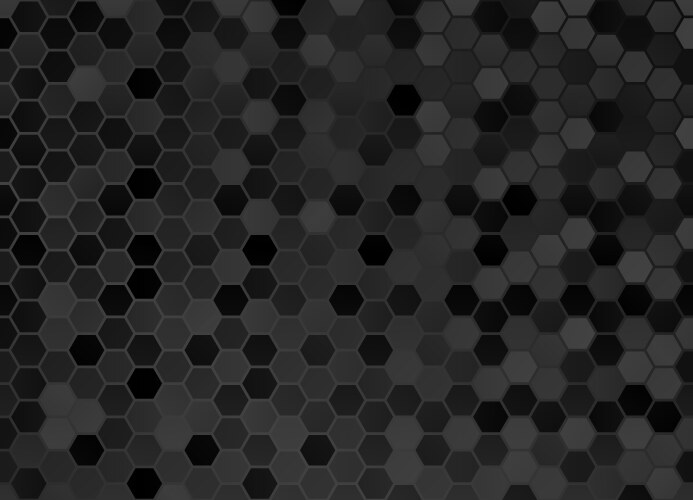 Hexagonal abstract metal background with light Vector Image