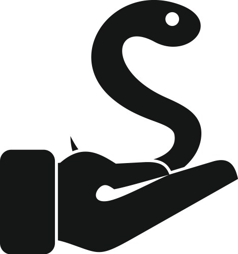 Spotted snake slithering side view icon Royalty Free Vector