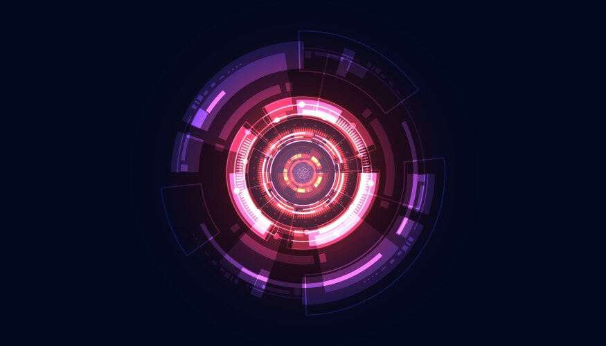 abstract technology ui futuristic concept hud vector