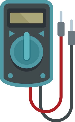 Analog multimeter icon outline style Royalty Free Vector