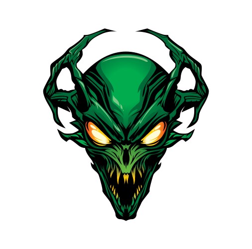 Alien monster brain Royalty Free Vector Image - VectorStock