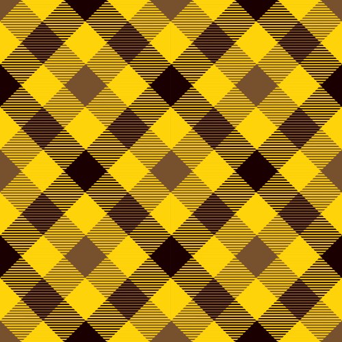 Tartan seamless pattern background brown black vector image