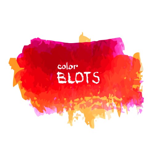 Watercolor Paint Splash Vector Image