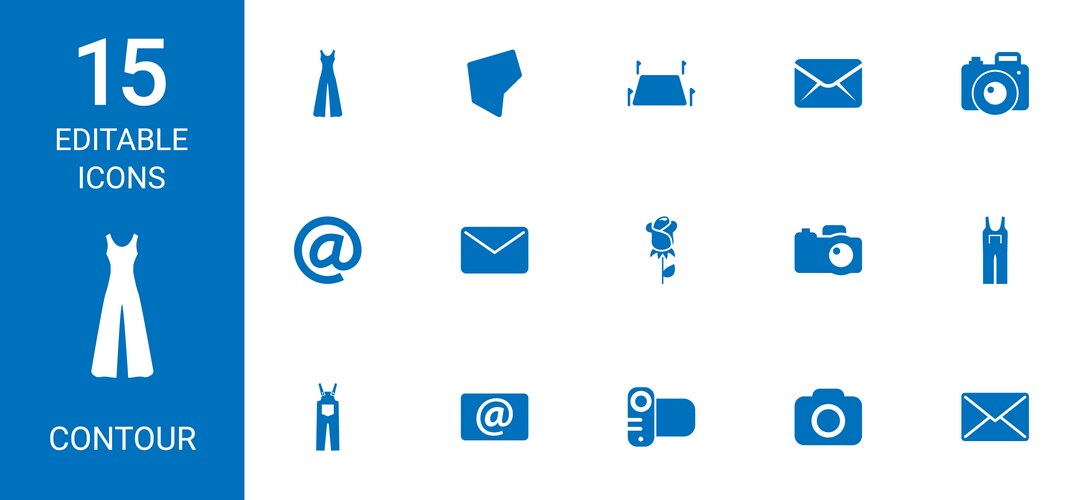 Contour icons (36994470) – Free Vector | VectorStock