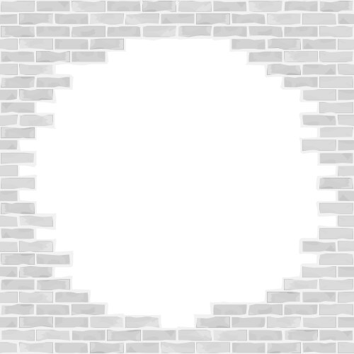 White brick wall seamless texture Royalty Free Vector Image