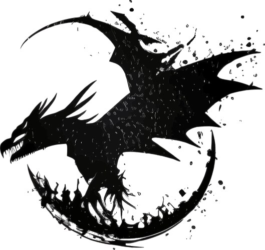 Black silhouette tattoo of a spray bottle Vector Image