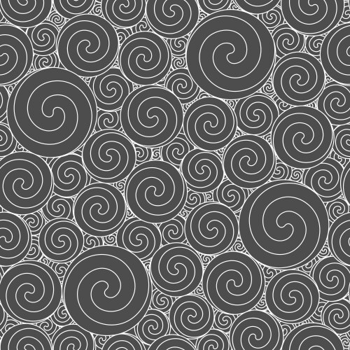 seamless pattern with round swirls vector image