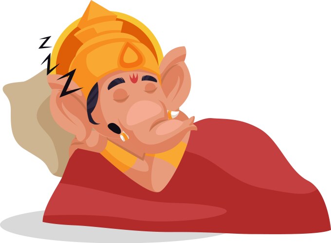 Lord ganesha cartoon character Vector Image