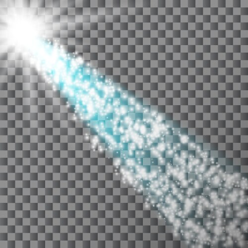 Transparent light effect glowing white spotlight Vector Image