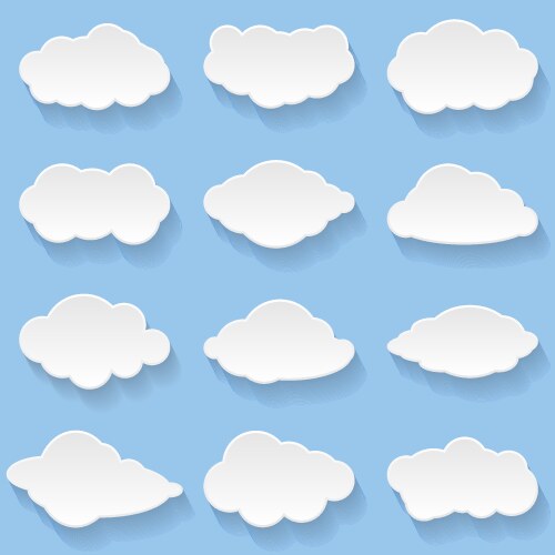 Clouds Royalty Free Vector Image - VectorStock
