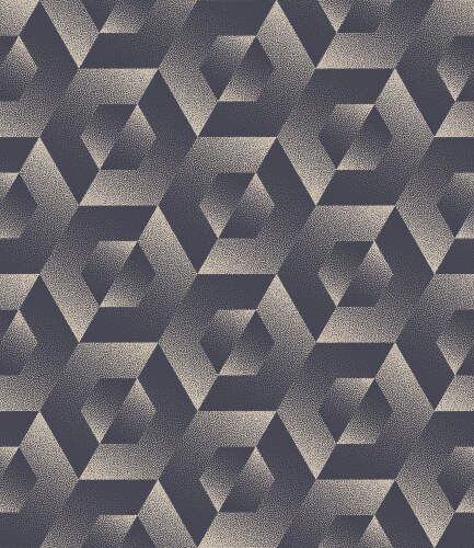 dynamic geometric seamless pattern trend dotwork vector