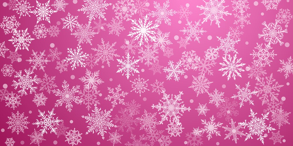 christmas background of snowflakes vector