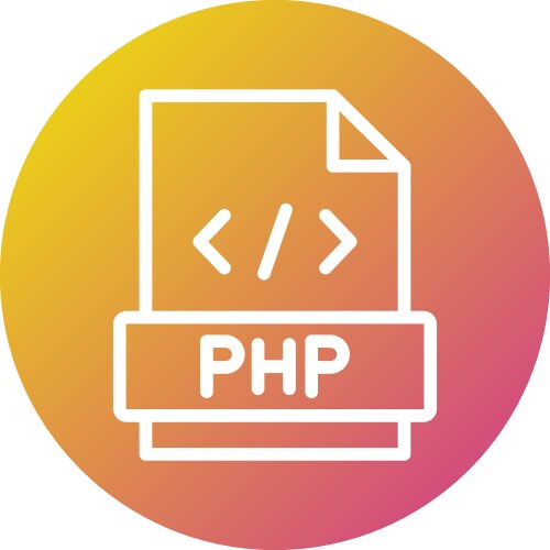 Php icon design vector image