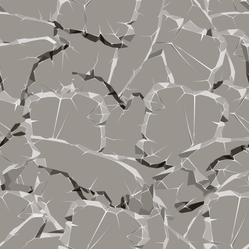 Cartoon grey rock stones texture seamless pattern Vector Image