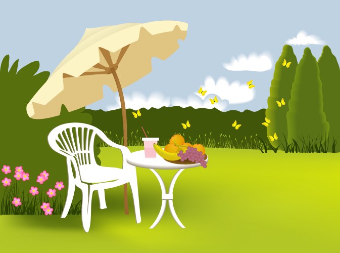 Home and garden Royalty Free Vector Image - VectorStock