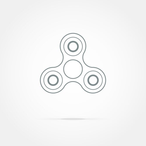 Spinner toy for stress removal flat design Vector Image