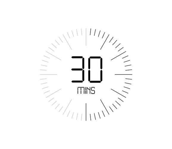 30 Minute Timer Clipart
