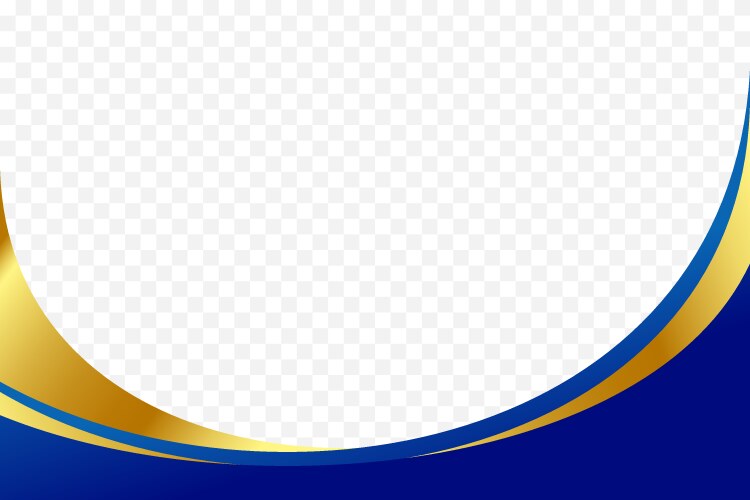 Blue and Gold Wavy Header Border – Royalty-Free Vector | VectorStock