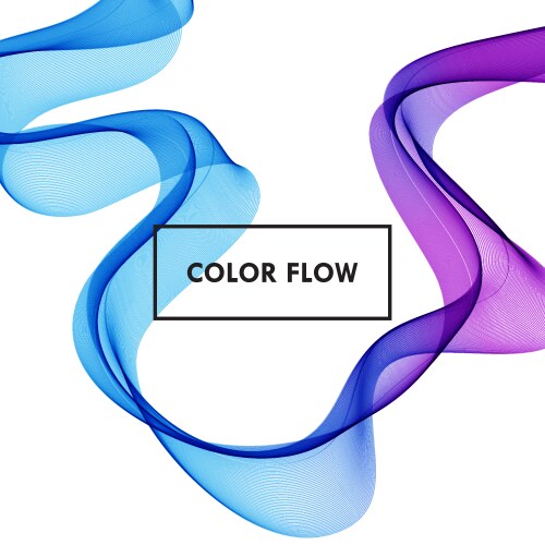 Abstract colorful background color flow vector image